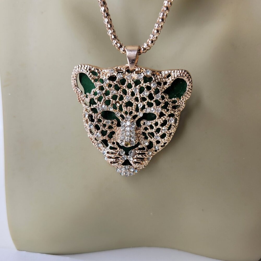 Panther Pendant, Tiger Pendant, Cheetah Necklace- NEW